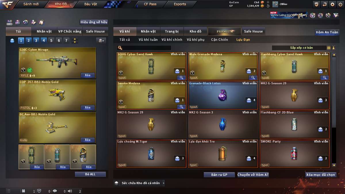 shop acc cf uy tin gia re